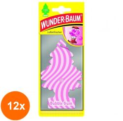 Wunder-Baum Set 12 x Odorizant Auto Bubble Gum, Wunder-Baum (DEM-12xMDR-7093)
