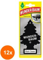 Wunder-Baum Set 12 x Odorizant Auto Black Classic, Wunder-Baum (DEM-12xMDR-7000)