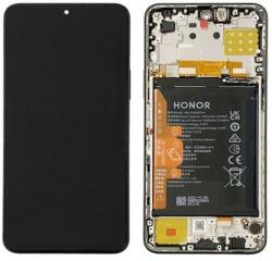  0235ACDQ Gyári Honor X8 / X30i LCD kijelző érintővel, Fekete kerettel előlap, akkumlátorral (0235ACDQ)