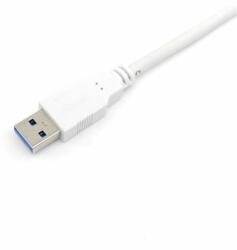 Equip Átalakító Kábel - 128363 (USB-C 3.2 Gen1 to USB-A, apa/apa, fehér, 1m) (128363) - mentornet
