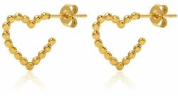  Troli Romantikus aranyozott szív alakú fülbevaló - mall