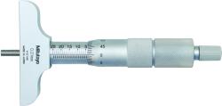 Mitutoyo Mélységmérő mikrométer cserélhető rúddal, 0-50 mm, 0.01 mm, 101.6x16 mm (129-113) (129-113) - praktikuskft