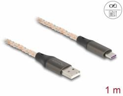 Delock Cablu USB 2.0-A la USB type C cu RGB 1m, Delock 88164 (88164)
