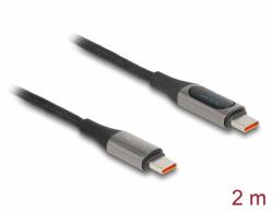 Delock Cablu USB 2.0 type C la USB type C cu indicator LED T-T 2m, Delock 86809 (86809)