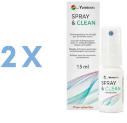 Menicon Spray & Clean (2 x 15 ml) (B 2 x SC15) Lichid lentile contact