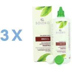 Soleko Ekisol (3 x 385 ml) Lichid lentile contact