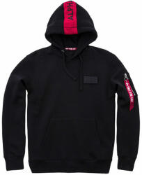 Alpha Industries Férfi pulóver Alpha Industries Red Stripe Hoody Black