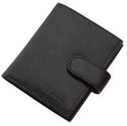 La Scala fekete álló patentos bőr kártyatartó ad1008/t