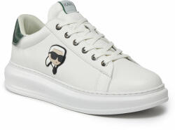 Karl Lagerfeld Sneakers KARL LAGERFELD KL52533N White Lthr w/Dk Green 01F Bărbați