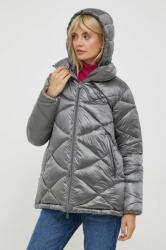 Save The Duck rövid kabát női, szürke, téli - szürke M - answear - 139 990 Ft