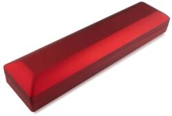 Ekszer Eshop LED-es díszdoboz karkötőhöz - matt piros színű, hosszúkás formával