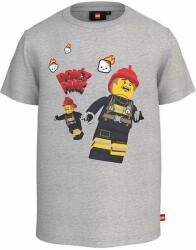 LEGO® gyerek pamut póló City szürke, nyomott mintás - szürke 92