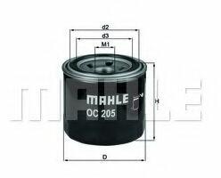 Mahle Original Filtru ulei HYUNDAI TUCSON (TLE) (2015 - 2016) MAHLE ORIGINAL OC 205