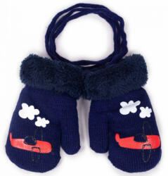  Yo! Bébi téli kesztyű 10 cm - Kék repülőgép