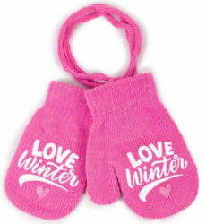 Yo! Bébi téli kesztyű 10 cm - Rózsaszín Love Winter - babastar