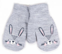  Yo! Bébi téli kesztyű 12 cm - Szürke nyuszi
