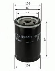 Bosch Filtru ulei TOYOTA LAND CRUISER AMAZON (FZJ1, UZJ1) (1998 - 2007) BOSCH 0 986 452 062