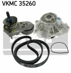 SKF Pompa apa + Set curea transmisie cu caneluri OPEL VECTRA C GTS (2002 - 2016) SKF VKMC 35260