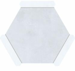  22x25 cm Avant Calpe White Hexagon prémium betonhatású járólap