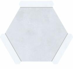  22x25 cm Avant Calpe White PRÉMIUM betonhatású HEXAGON járólap
