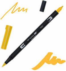 Tombow abt dual brush pen kétvégű filctoll - 985, chrome yellow