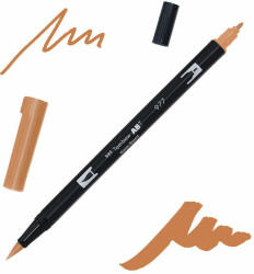 Tombow abt dual brush pen kétvégű filctoll - 977, saddle brown
