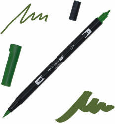 Tombow abt dual brush pen kétvégű filctoll - 177, dark jade