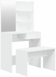  Vidaxl fehér fésülködőasztal-szett 74, 5x40 x 141 cm 3114139