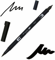Tombow abt dual brush pen kétvégű filctoll - N15, black