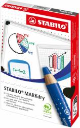 STABILO MARKdry vastag színes jelölő ceruza, whiteboard táblákhoz és flipchartokhoz kék