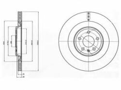 DELPHI Disc frana AUDI A8 (4H) (2009 - 2016) DELPHI BG4387C