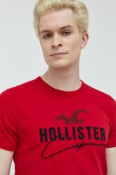 Hollister Co Hollister Co. pamut póló piros, nyomott mintás - piros S - answear - 9 190 Ft