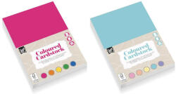  Színes karton, fotókarton, A/5, 220g, 5 szín, 25 lap/cs, kétféle változat (élénk és pasztell színek) (RMS-CR0034) - mesescuccok