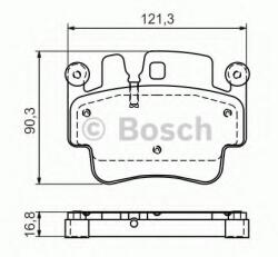 Bosch Set placute frana, frana disc PORSCHE PANAMERA (970) (2009 - 2016) BOSCH 0 986 494 281
