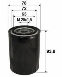 VALEO Filtru ulei FORD S-MAX (WA6) (2006 - 2016) VALEO 586080