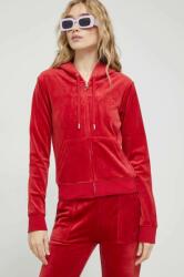 Juicy Couture felső Robertson piros, női, sima, kapucnis - piros XS