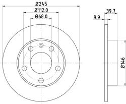 KRIEGER Disc frana OPEL ASTRA G Combi (F35) (1998 - 2009) KRIEGER 0950004276