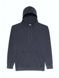 Just Hoods Mosott hatású kapucnis pulóver, Just Hoods AWJH090, Washed New French Navy-3XL