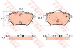 TRW Set placute frana, frana disc PEUGEOT 308 II (2013 - 2016) TRW GDB2036