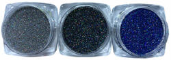 Moonbasanails Pulbere de stralucire set 3 buc holograme