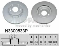 NIPPARTS Disc frana KIA OPTIMA (2010 - 2015) NIPPARTS N3300533P