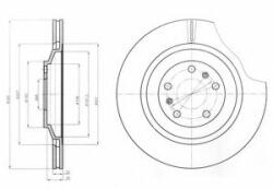 DELPHI Disc frana AUDI A8 (4E) (2002 - 2010) DELPHI BG4292C