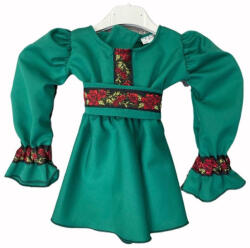 Ie Traditionala Rochita verde Trandafira - ietraditionala - 129,00 RON