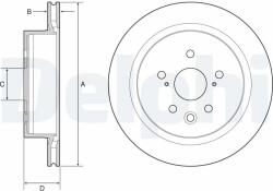 DELPHI Disc frana DELPHI BG4962C (BG4962C) - automobilus