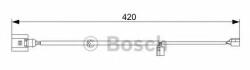 Bosch Senzor de avertizare, uzura placute de frana PORSCHE CAYENNE (9PA, 955) (2002 - 2010) BOSCH 1 987 473 012