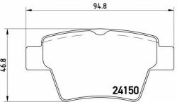 BREMBO Set placute frana, frana disc PEUGEOT 307 (3A/C) (2000 - 2016) BREMBO P 61 080