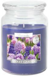 BISPOL Lumânare aromată Violet Garden - Bispol Premium Line Scented Candle Violet Garden 500 g