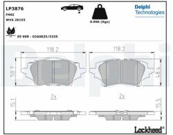 DELPHI set placute frana, frana disc DELPHI LP3876 (LP3876)