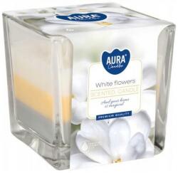 BISPOL Lumânare White Flowers - Bispol Aura White Flowers Candles 170 g