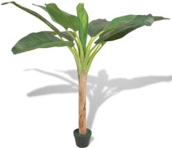 Bananier artificial cu ghiveci, 150 cm, verde (244454)